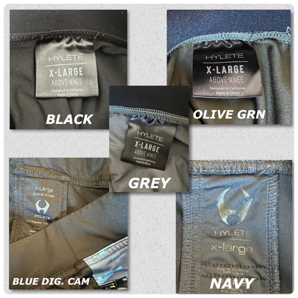 Set of 5 XL HYLETE workout shorts above knee & reg will take individual offers - Picture 2 of 4